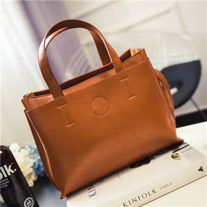 Ladies Fashion Black Leather Handbags