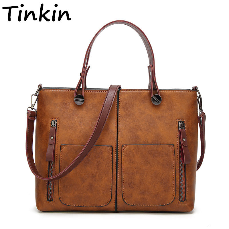 Trendy Vintage Casual Tote Bag